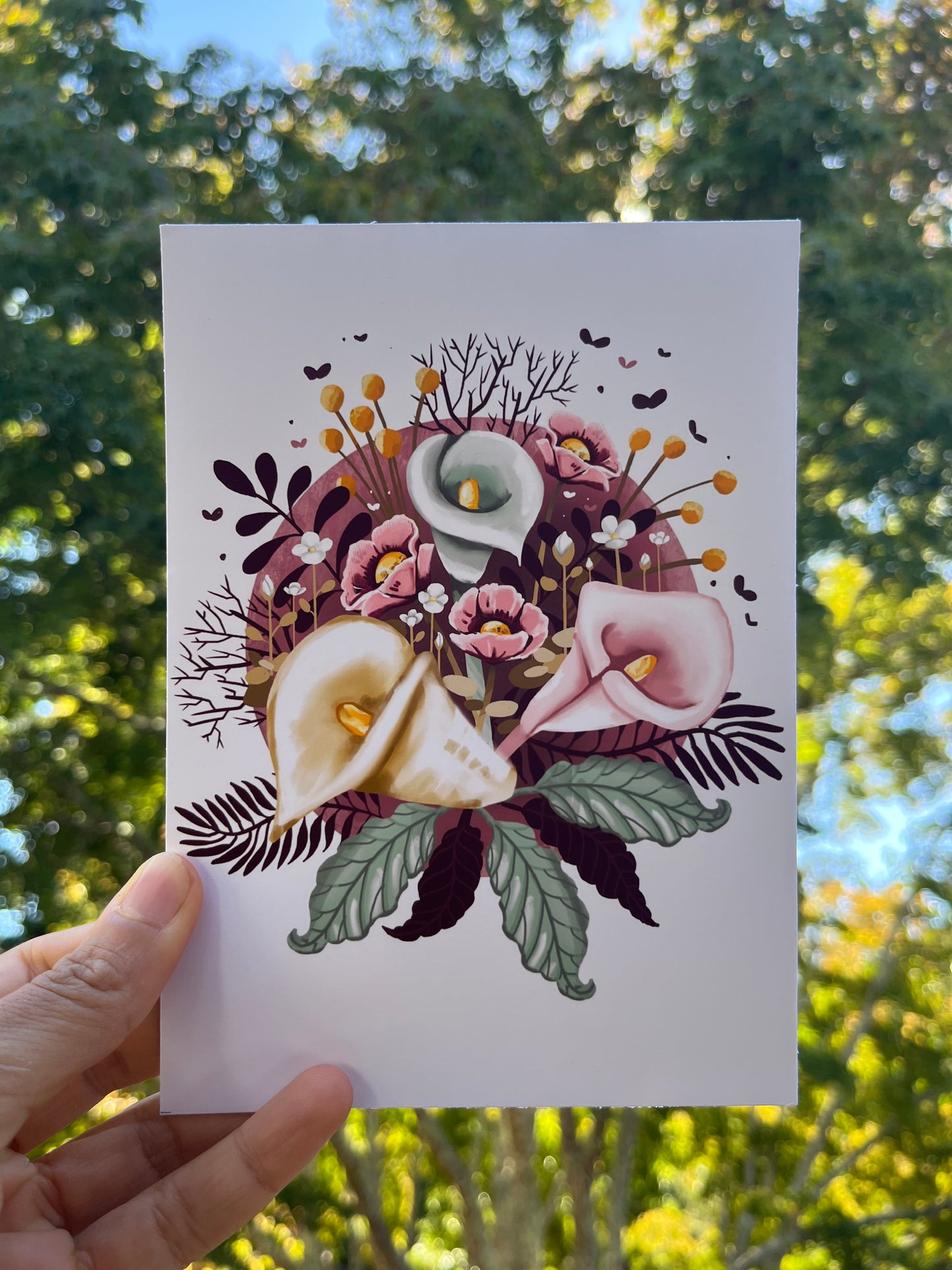 5x7 Small Calla Lily Print